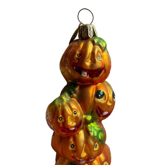 Vintage Christopher Radko 2000 Stack O' Lanterns Gem 6.5” Halloween Ornament - Picture 6 of 8